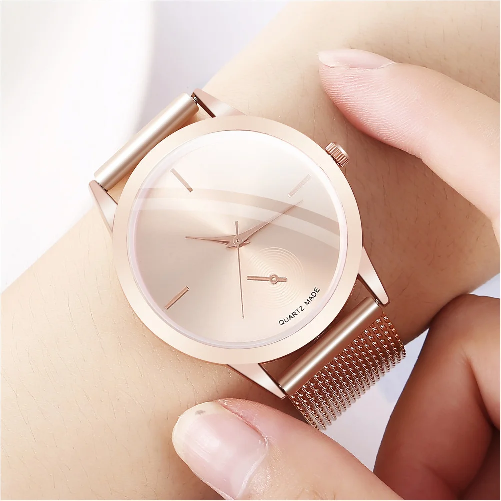 

Female Quartz Watch Stylish Alloy Durable Adjustable for Women Girls Casual Wristwatch Lightweight Female Watch