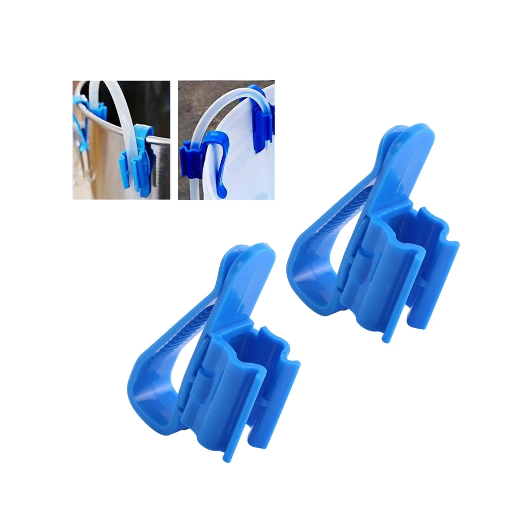 

2 Pcs Aquarium Mounting Clip Filter Water Pipe Holder Blue Fish Tank Accessories