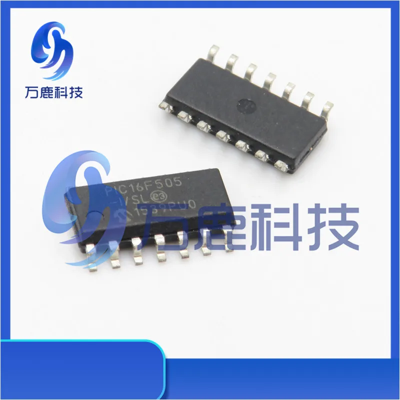 Pic16F505-I/Sl 14 Pin Baseline Pic W/1024 Words of Program Memory & 72 Bytes of Sram Soic-14