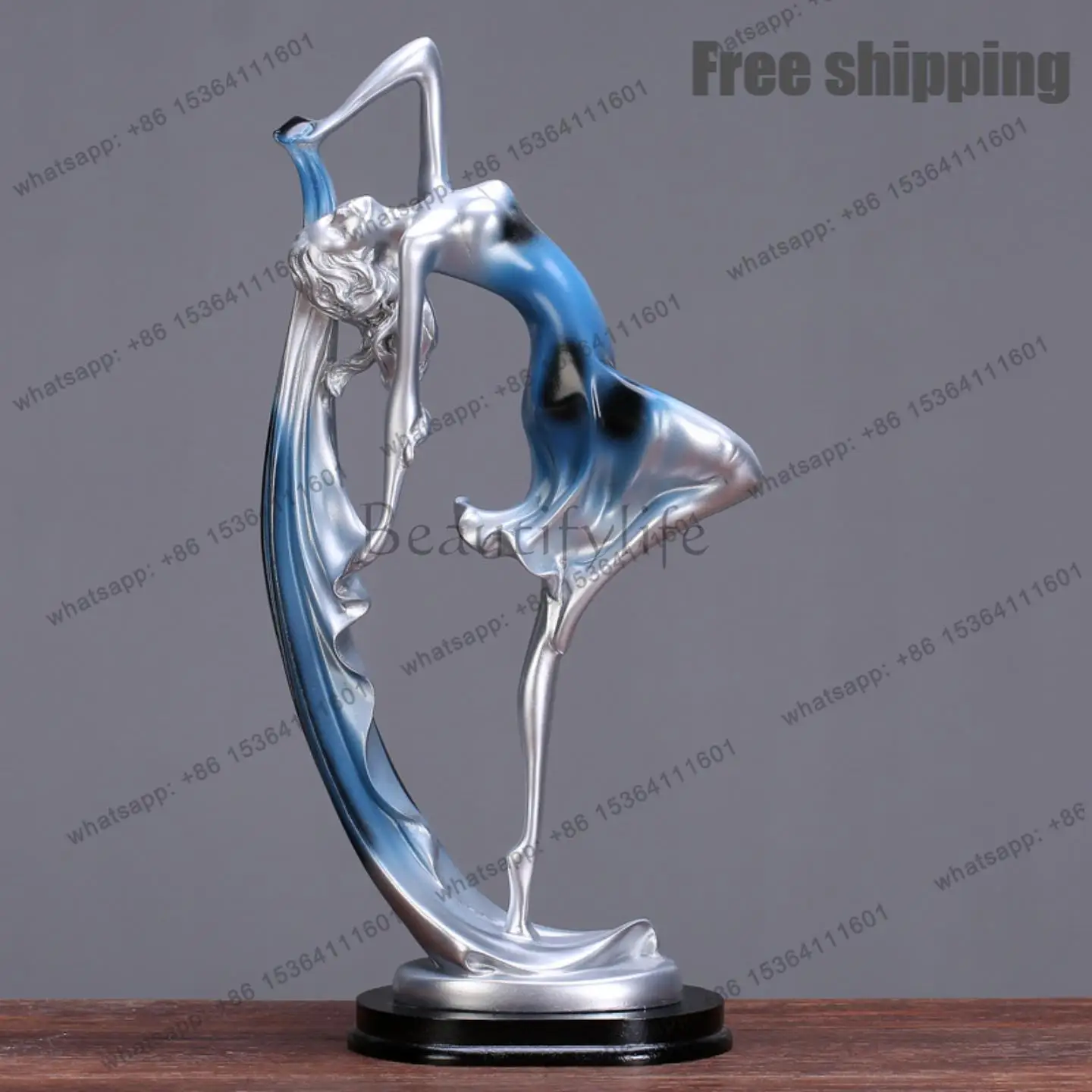 Nordic style creative living room home decoration modern wine cabinet TV cabinet resin ornament