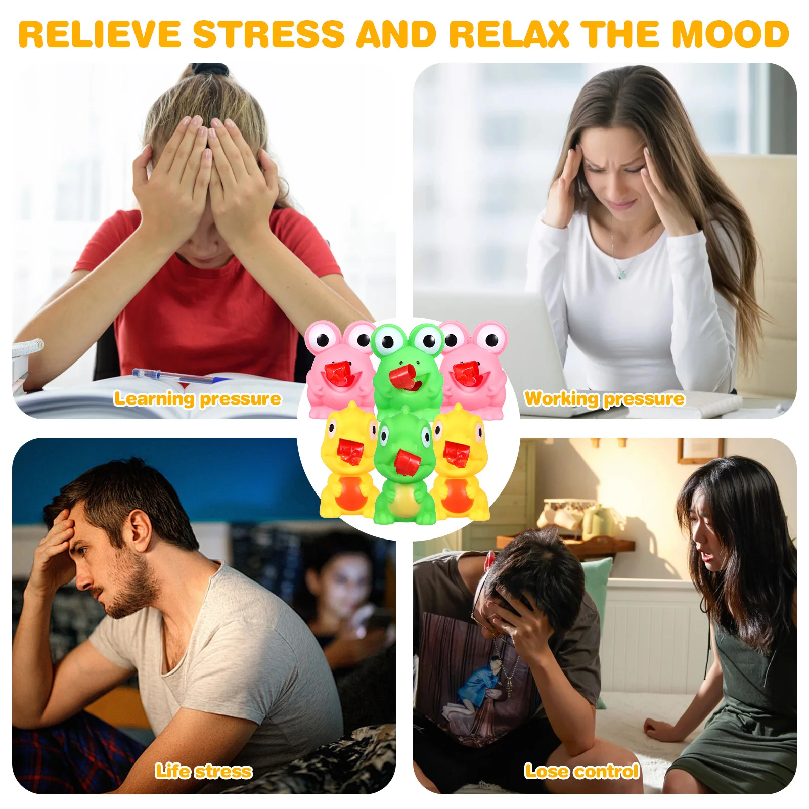 6 قطعة ديناصور الضفدع ضغط الكرة مجموعة لينة مريحة ظهرت اللسان الإجهاد الإغاثة مضحك مكتب عمل اللعب الضفدع ضغط
