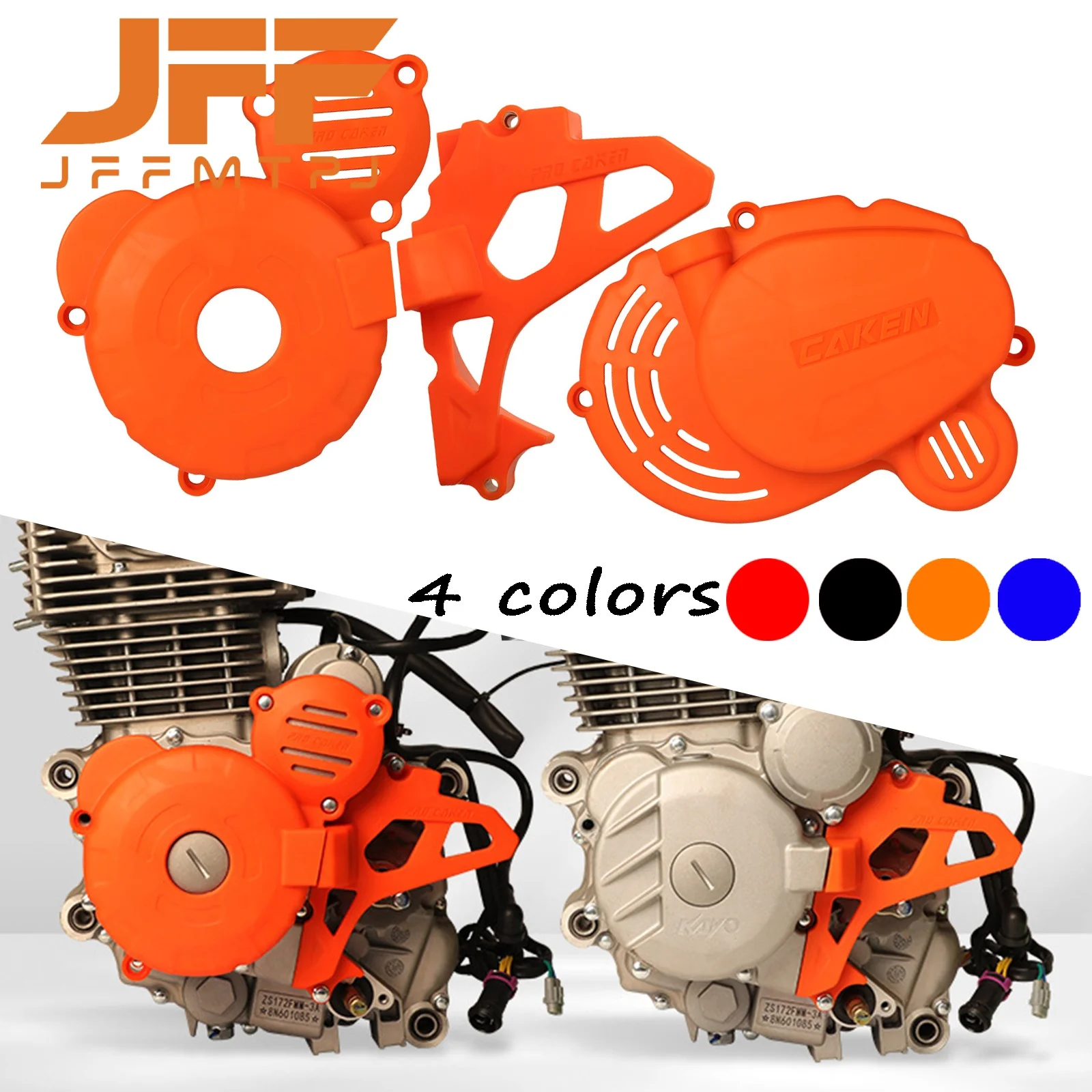 Motorcycle Clutch Guard Water Pump Cover Engine Ignition Protector For ZongShen CB250F ZS172FMM-3 Engine KAYO AVANTIS Universal