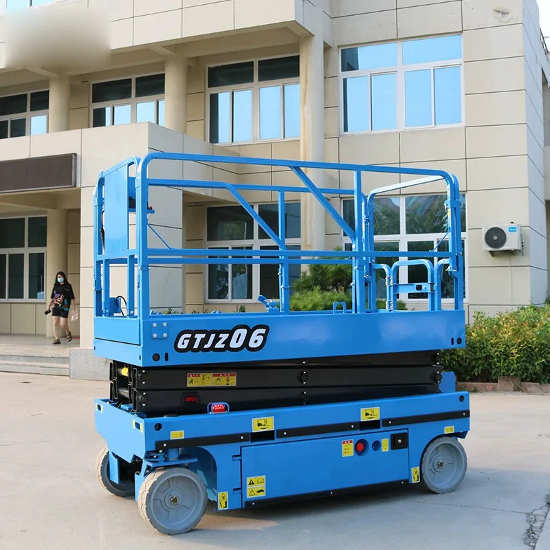 Electric Mini Self-Propelled Scissor Lift 450KG Load Capacity Hydraulic Mobile 6M/8M Aerial Work and Maintenance Pla(Customized)