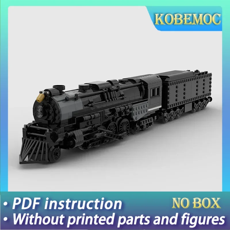 Moc Building Blocks Nickel Plate Road 765 Model Locomotive Technology Bricks DIY Assembly Train Mechanical Tools Toy Gift