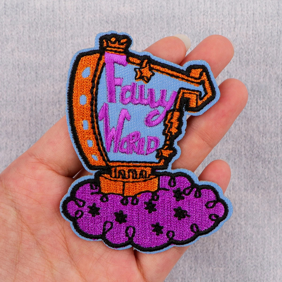 Cute Cartoon Magic Cat Embroidered Apparel Badges Iron On Patch Sewing On Patches DIY Patch Ironing Stickers Clothes Accessories
