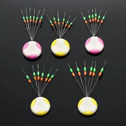 1pc Random Color Fishing Float Bobber Silicone Space Bean Connector Fishing Line Stopper Buoys Tackle Accessories Fishing Gear