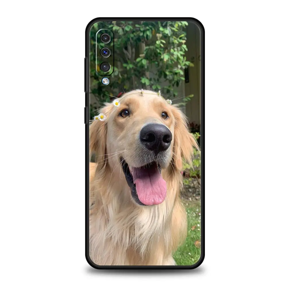 Golden Retriever Friend dog Phone Case For Samsung Galaxy A52s A12 A32 A50 A70 A20E A20S A10S A22 A30 A40 A53 5G A02S A04s Cover