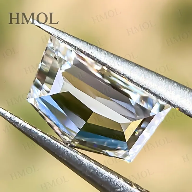 VVS2 1.13ct البانتاغون خطوة مختبر نمت الماس الأحجار الكريمة IGI شهادة CVD HPHT المواد الخام مجوهرات Charms بها بنفسك السحر أسعار الجملة