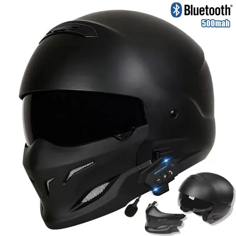 Bluetooth Scorpion  Motorcycle helmet Detachable assembly Full face Helmet black lens Cascos para moto Capacete casco moto DOT