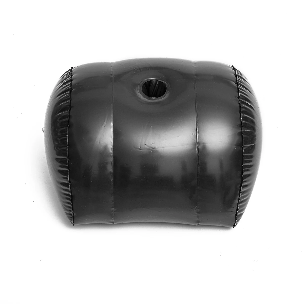 黒の半円形のインフレータブル枕、屋外旅行用インフレータブル枕、体のインフレータブルクッションを収納できます