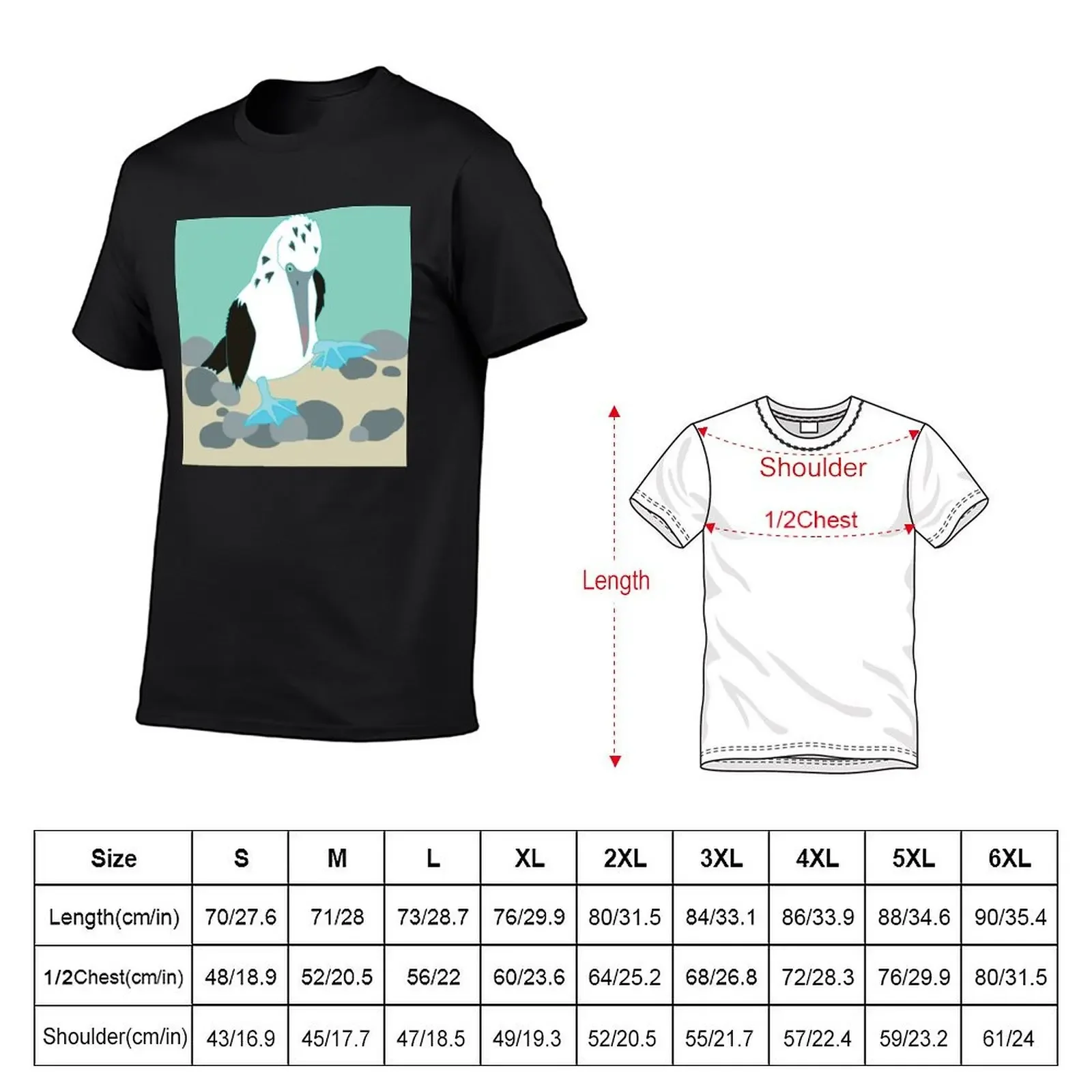 Blue footed booby T-Shirt tees graphic tee shirt plus size clothes quick drying mens designer t shirt