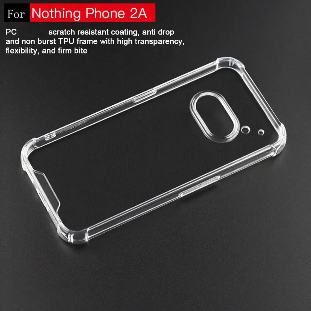 Four-corner Anti-fall Transparent Mobile Phone Case For Nothing Phone 2A Phone Case image 3