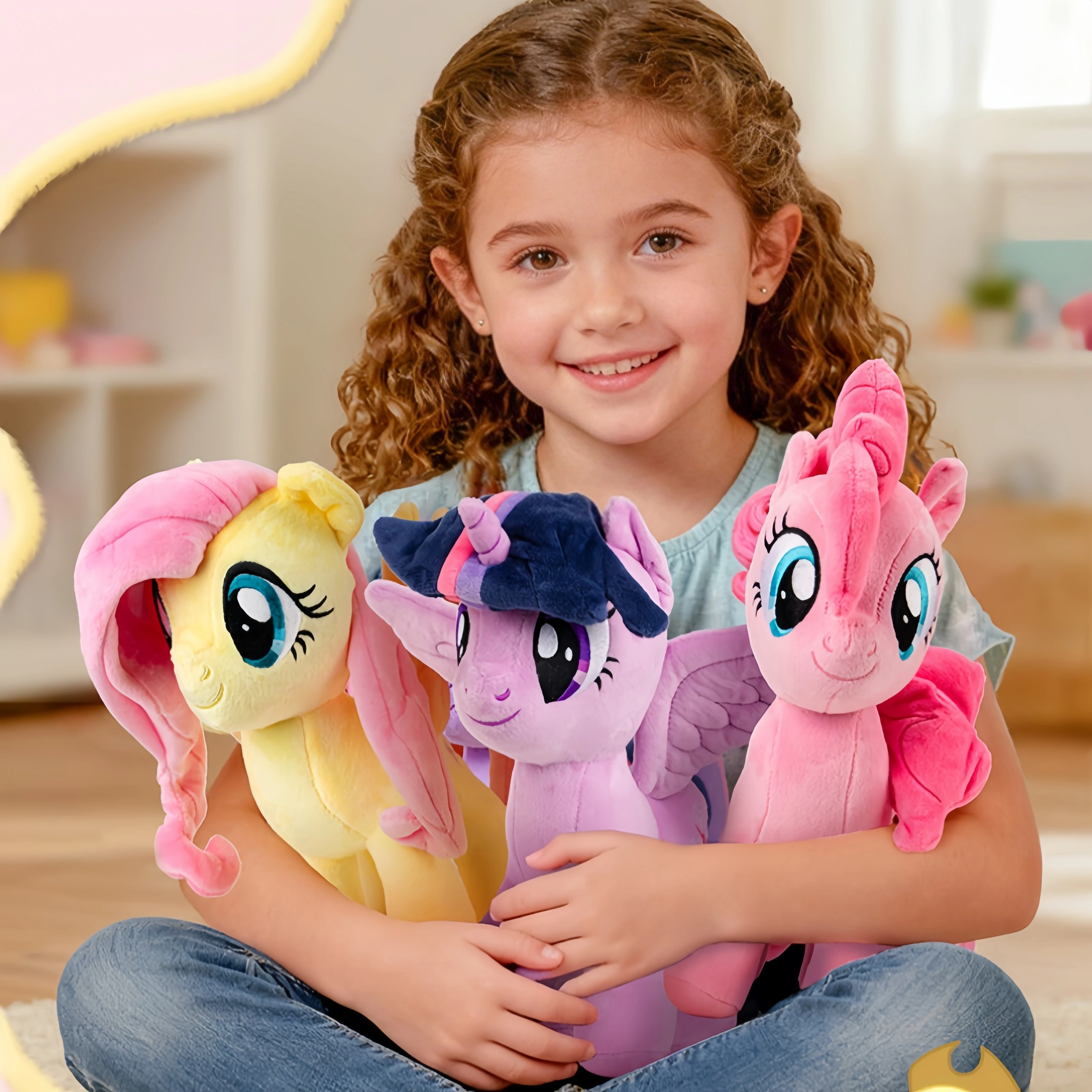 

My Little Pony Peluche Plush Toys Twilight Sparkle Pinkie Pie Rarity Fluttershy Applejack Rainbow Dash Stuffed Doll Kid Gift