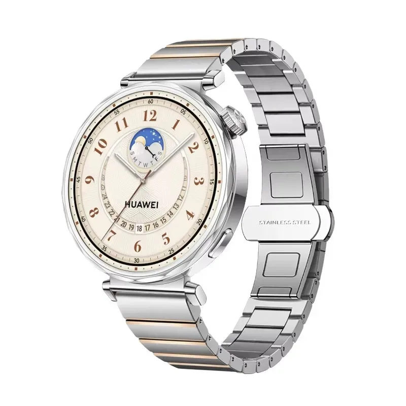 

Роскошный ремешок из нержавеющей стали для HUAWEI WATCH GT4 5, 41 мм, металлические ремешки, браслет, женский ремешок для часов