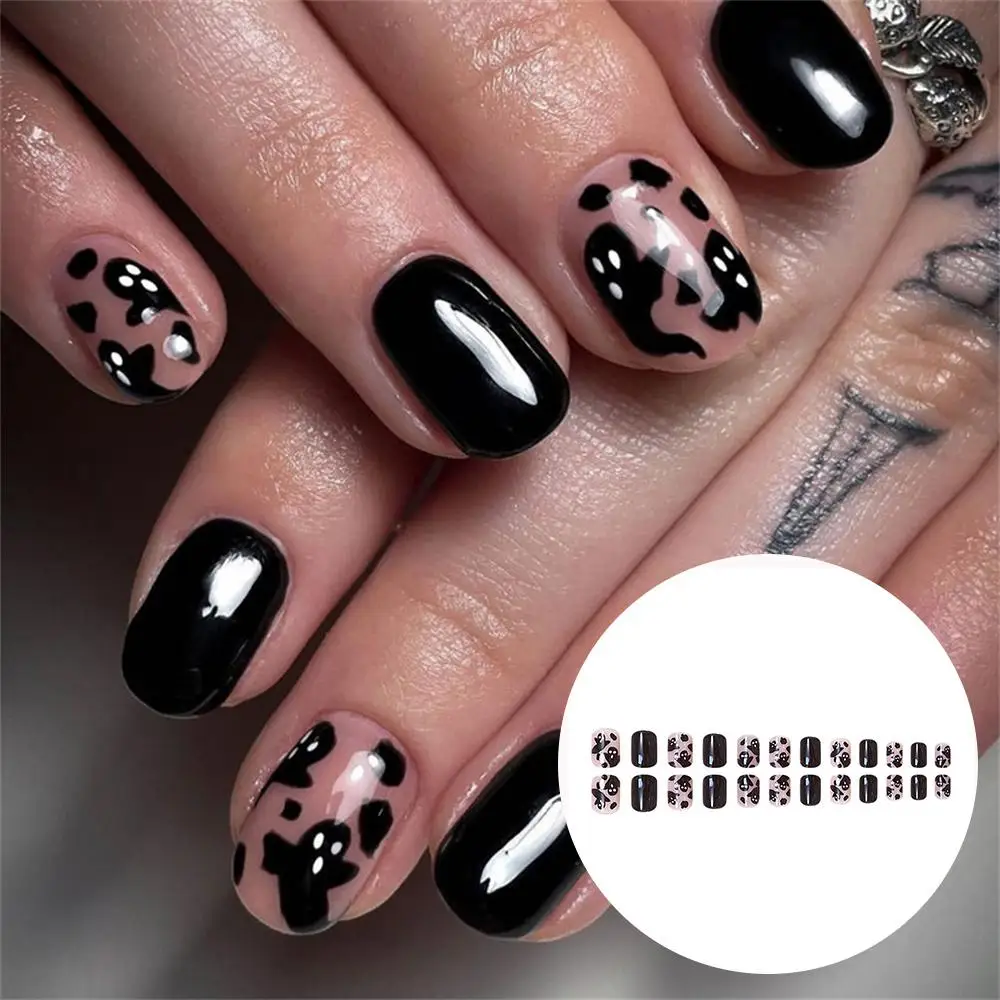 Duch Halloween Manicure akcesoria imprezowe wielokrotnego użytku ciekawe halloweenowe zdobienia paznokci duch Manicure do ozdabiania paznokci uroczy duch