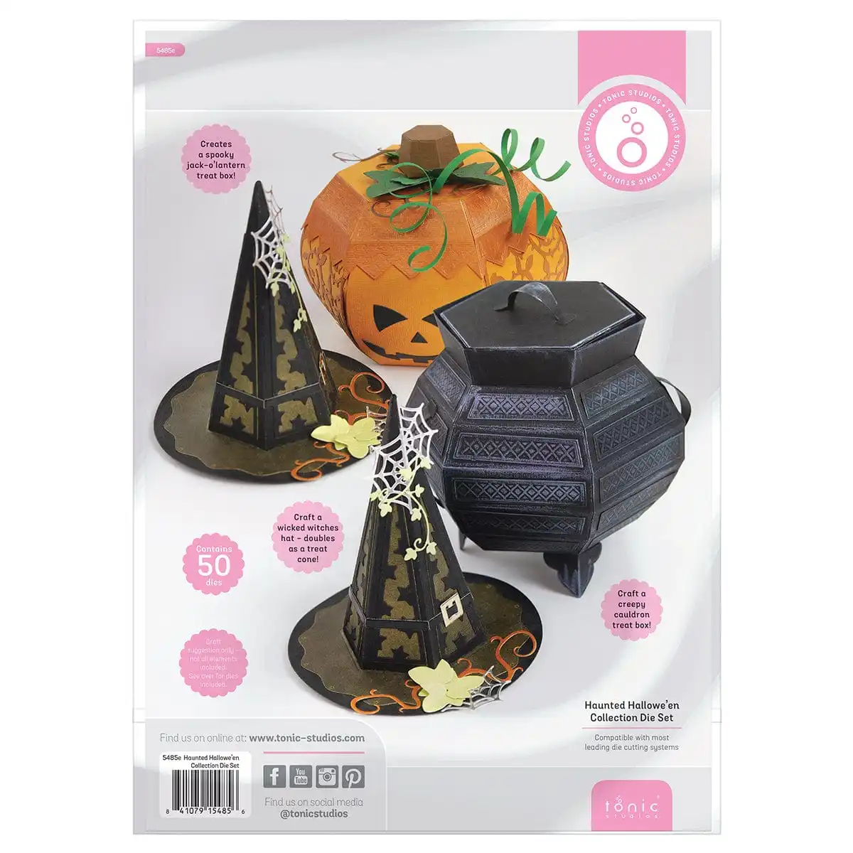 

Haunted Halloween Collection Die Set Pumpkin Box Witch Hat Craft Metal Cutting Dies DIY Scrapbooking Album Paper Greeting Cards