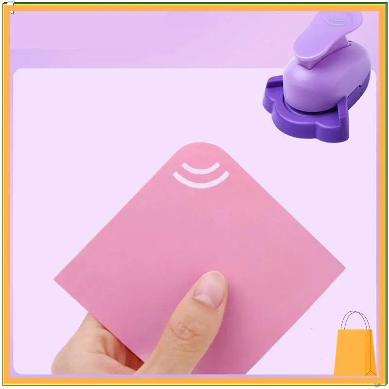 L52A-더블 코너 공예 펀치 곡선 DIY 홀 펀치 종이 커터 엠보싱 스크랩북