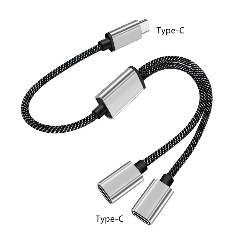 USB Type-c HUB Y Splitter Extensions OTG USB C Adapter 3 4 Port Charging Data Transfer Portable Converter For PC Laptop Macbook