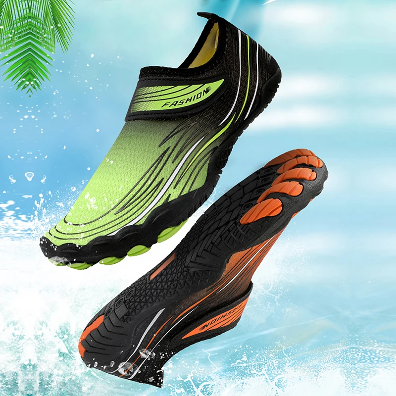 

aqua shoes Men's and women's mesh surface light water sneakers Breathable beach swimming shoes barefoot shoes