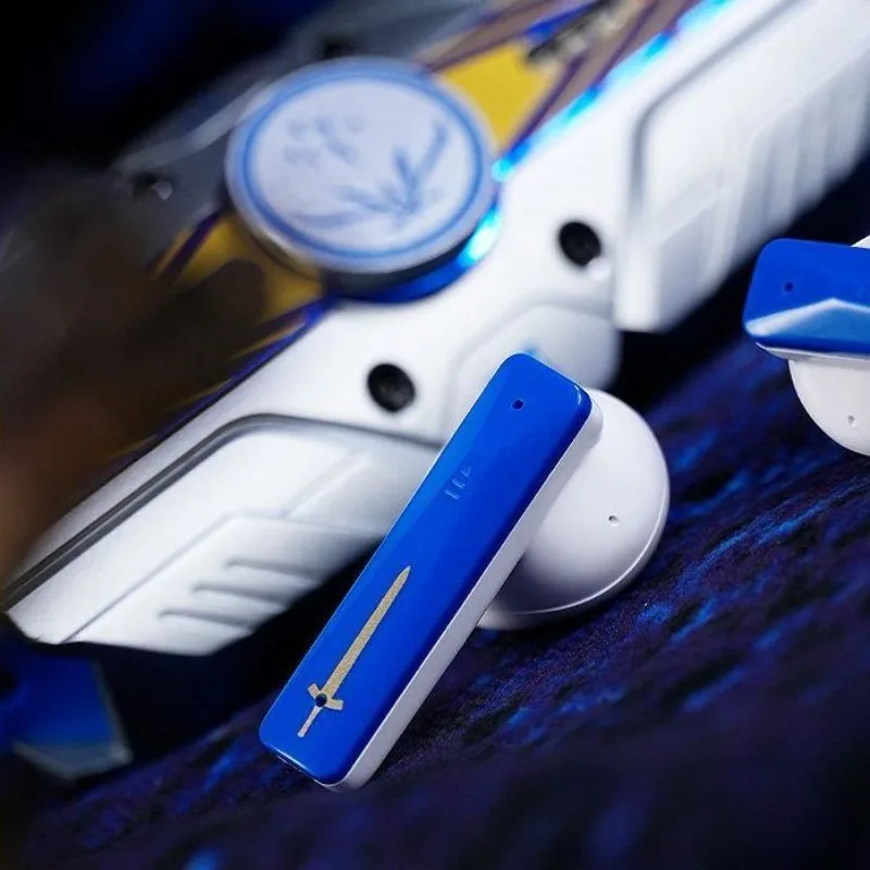 Fate Stay Night Saber Avalon TWS Headphones Fidget Spinner Charging RGB Light Effect Half‑in‑Ear Bluetooth Earphone Anime Gift view 5