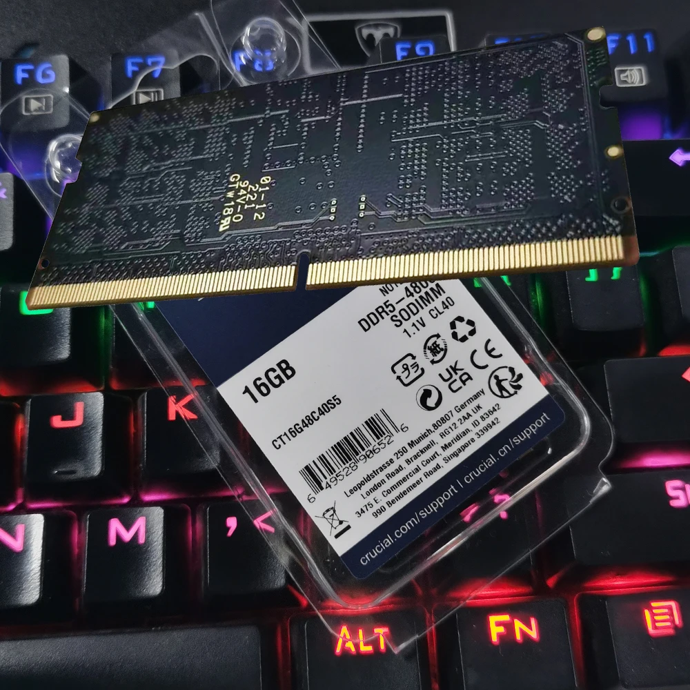 Imagem -03 - Memória Ram Ddr5 4gb 8gb 16gb 32gb 4800mhz 5200mhz 5600mhz Pc5 Sodimm Memory