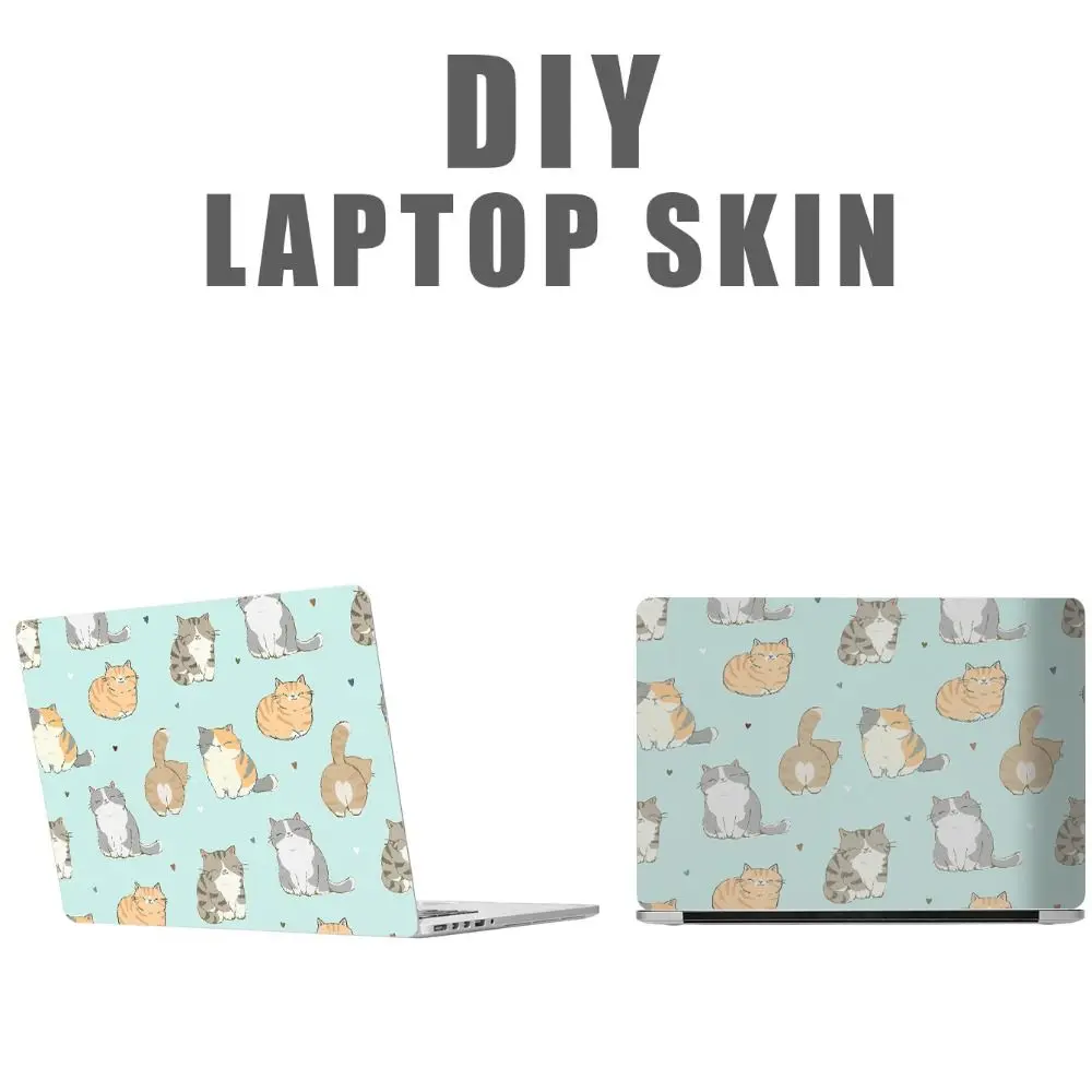 

DIY 15inch Laptop Stickers Skins Cute Cat Waterproof Notebook Computer Cover Skin for Macbook /HP / Dell / Lenovo / Acer / ASUS