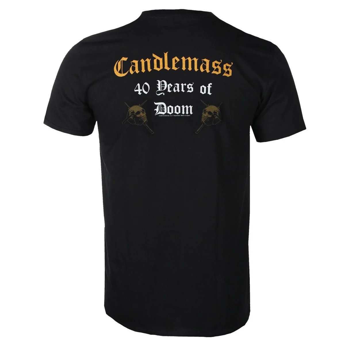 Candlemass 40 Years of Doom Anniversary Doom‑metal Band Double‑sided Graphic Short Sleeve Top Men Women Circular