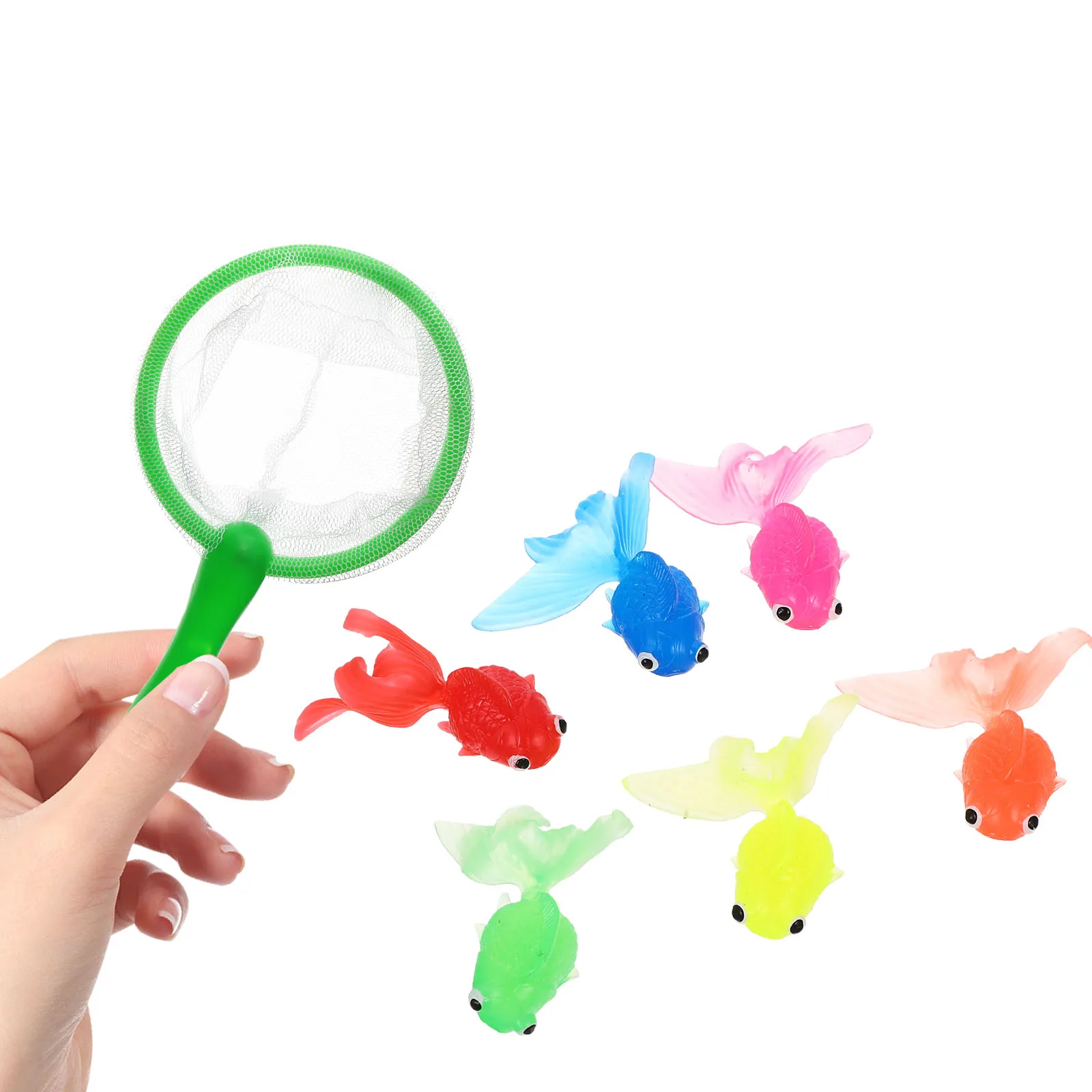 مجموعة واحدة من لعبة صيد الأسماك للأطفال الرضع، تصميم بألوان زاهية، خفيف الوزن وآمن للعب المائي