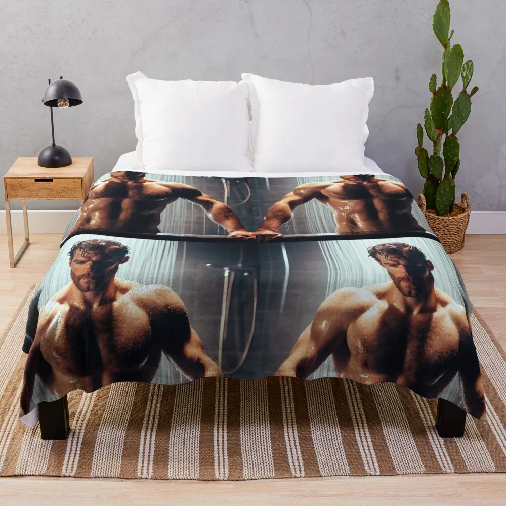 

Henry cavill sexy Throw Blanket Soft Beds Retros Thermals For Travel Vintage Blankets