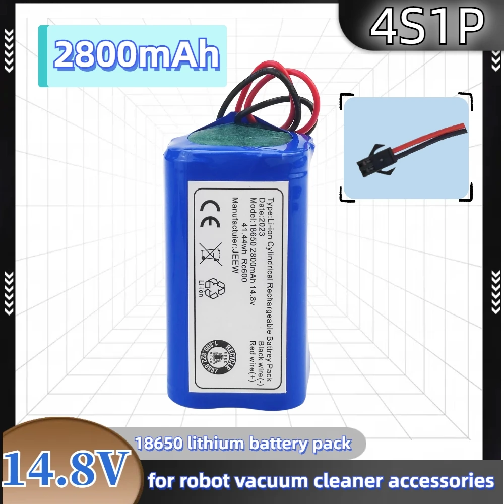 

New 14.8V 2800mAh Li-ion Battery For Sweeper Robot Vacuum Cleaner Accessories