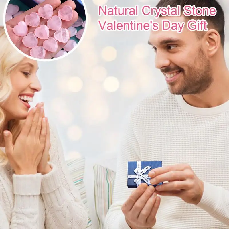 Cristais de coração 30x cristais de pedra de palma natural pedra de coração cristais naturais pedra em forma de coração pedras para mulheres pedras preciosas para