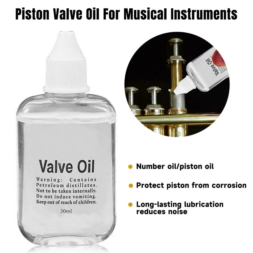 

30ml Musical Instrument Lubricant Musical Instruments Maintenance Accessories 30ml Piston Valve Oil for Trumpet Trombone Tuba