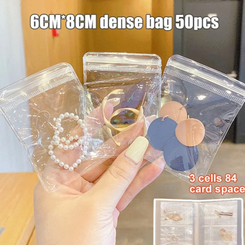 حقيبة تخزين شفافة مجوهرات مقاومة للرطوبة والغبار حلق سوار سميك مضاد للأكسدة