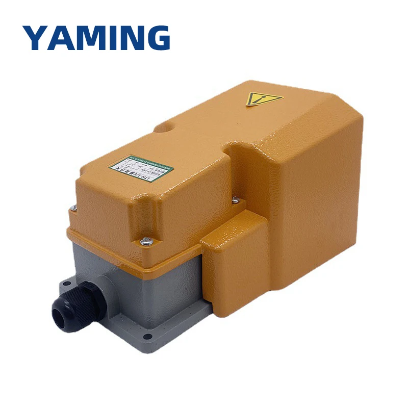 OFF-ON مفتاح سفلي 10A لكمة دواسة نوع AC380V IP44 آلة أداة الملحقات التحكم مقشر سبائك الألومنيوم LT5 LTH-1/6