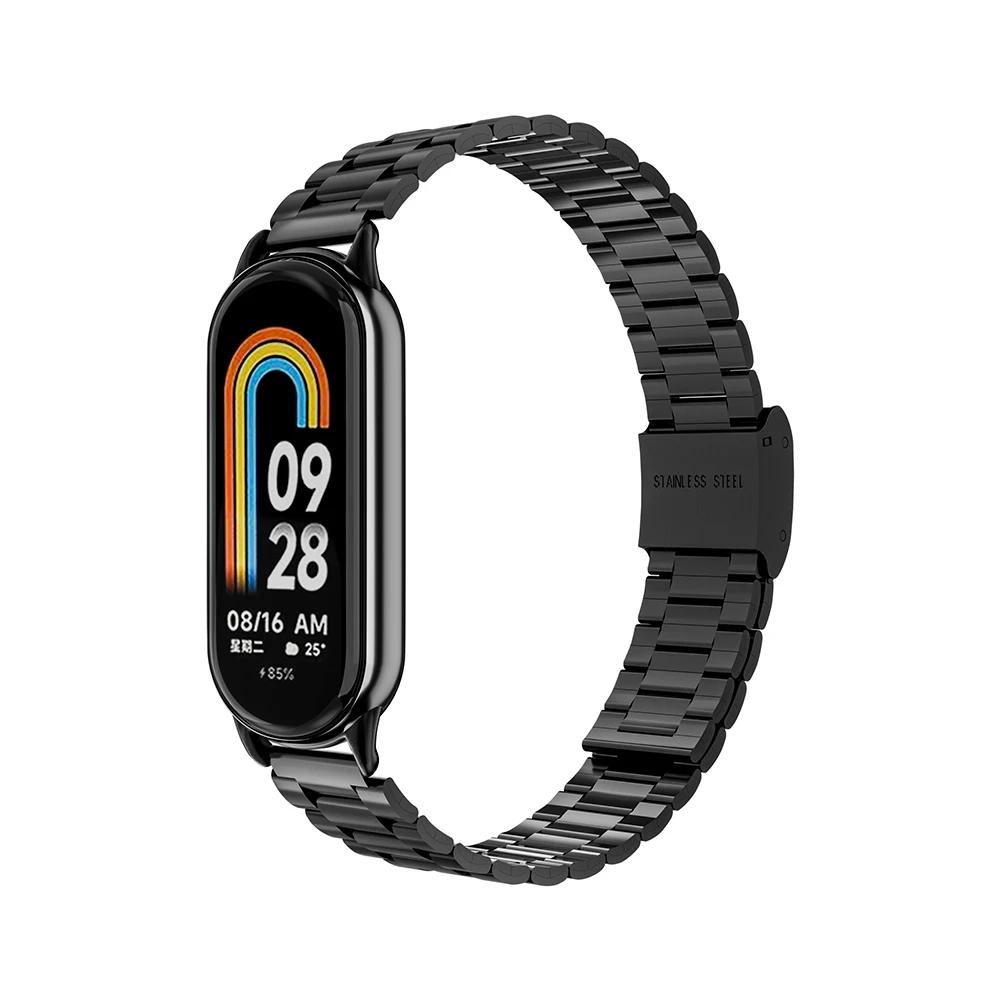 Bracelet en acier inoxydable pour Xiaomi Mi Band 8, NDavid, métal, rédivision