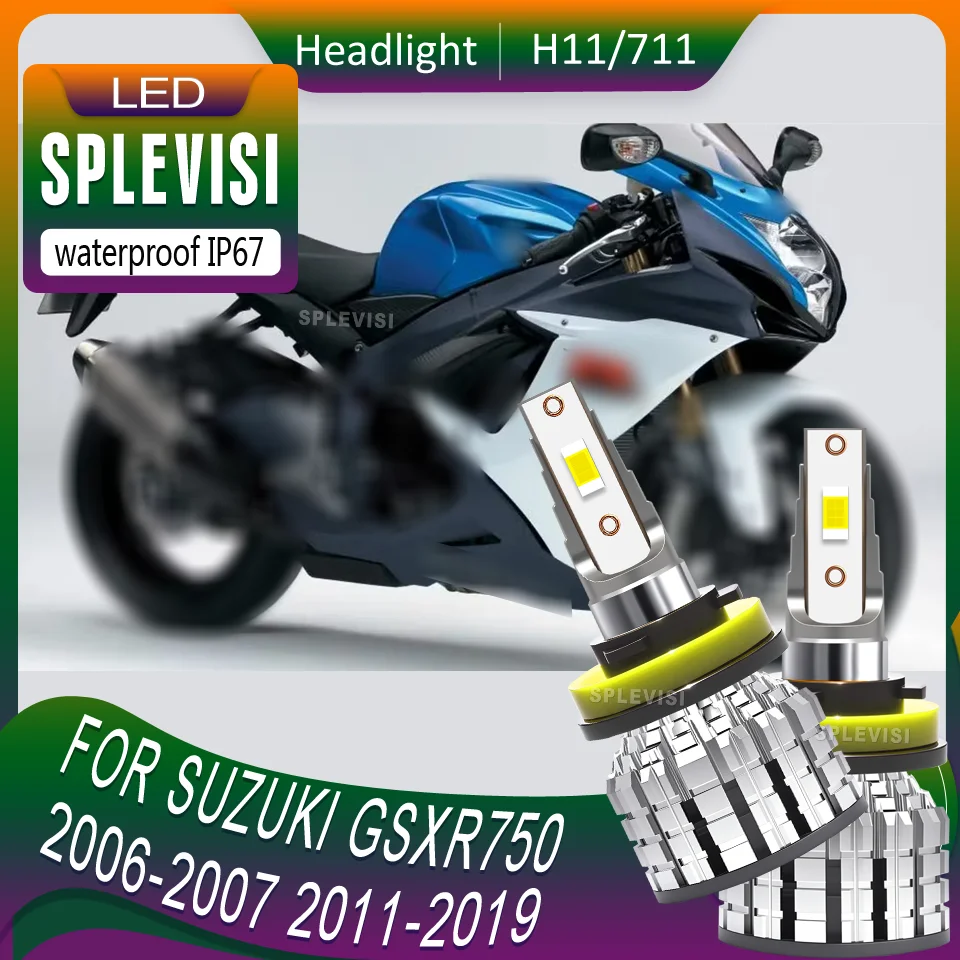

No Tools Needed Plug-N-Play IP67 Waterproof Rating Long-Lasting LED motorcycle Headlight For Suzuki GSXR750 2006-2007 2011-2019