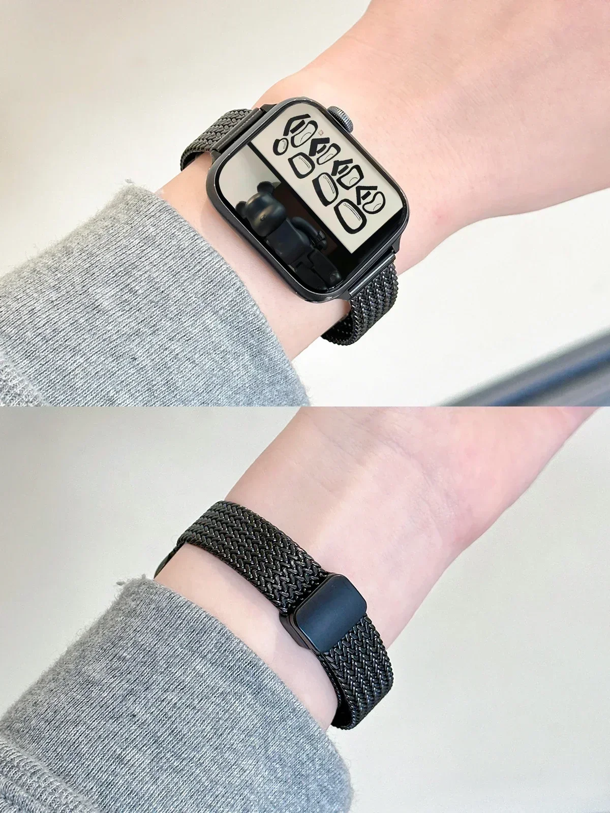 Magnetisches Faltbares Schleifenband für Apple Watch Ultra 2 49mm 45mm 41mm Stahl-Uhrenarmband für iWatch Serie 1 2 3 4 5 6 7 8 Ultra – Detail 8