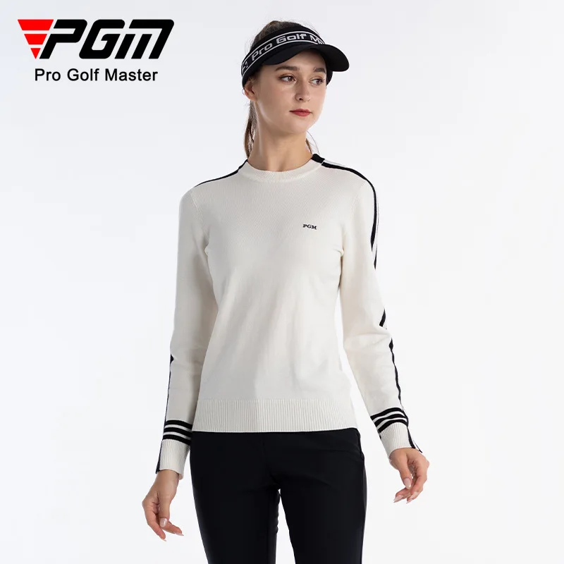 PGM Golf Clothing Women's Sweater Base Sweater Autumn and Winter Warm Women's Woolen Top Soft and Comfortable