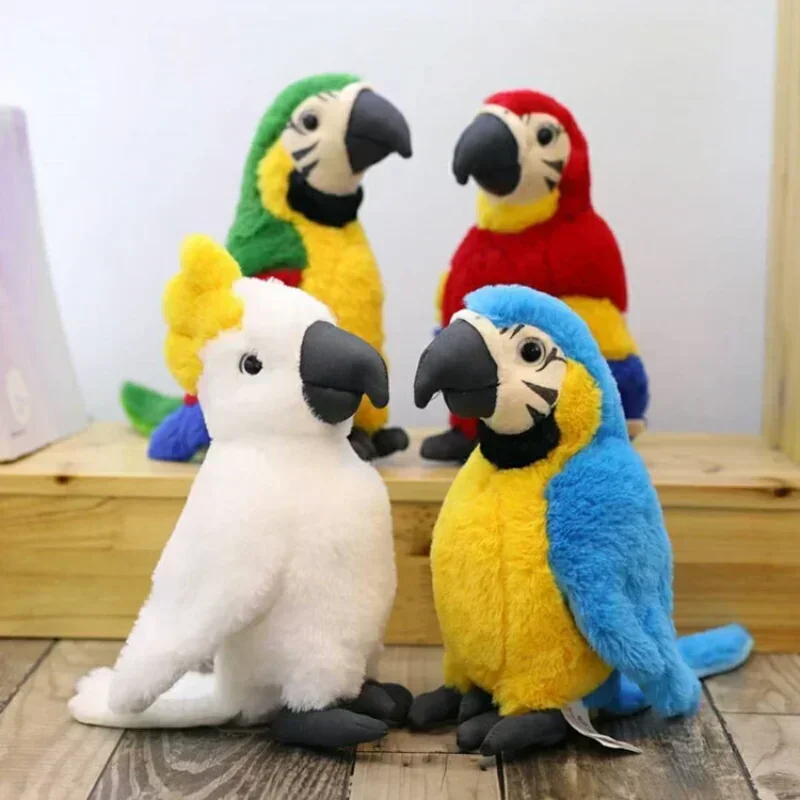 Parrot Plush Toys Soft Simulation Psittacidae Macaw Stuffed Toy Cute Wild Animals Birds Dolls Bird toys