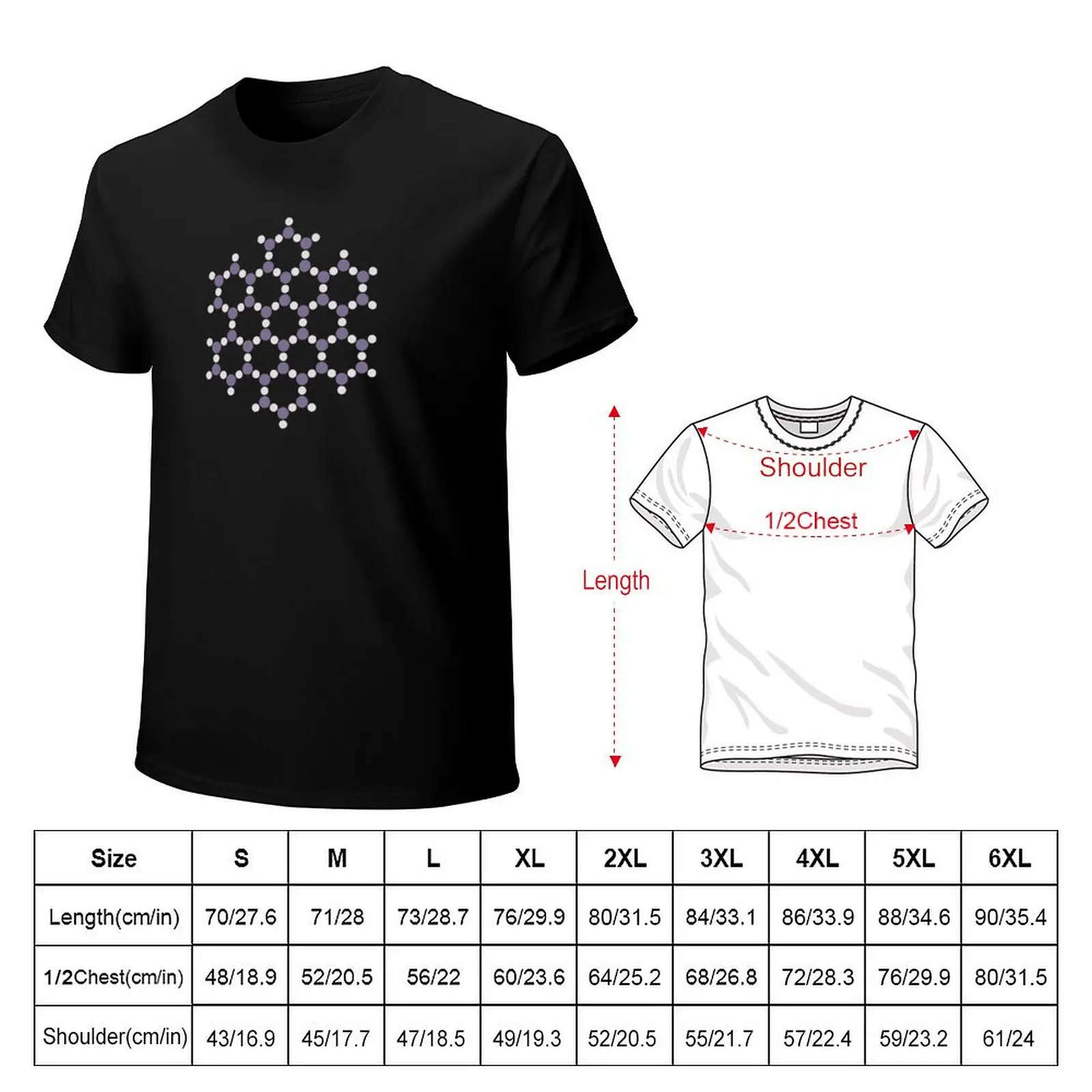 Ice Hexagonal Structure Alternate T-Shirt Festival Casual Short Sleeve
