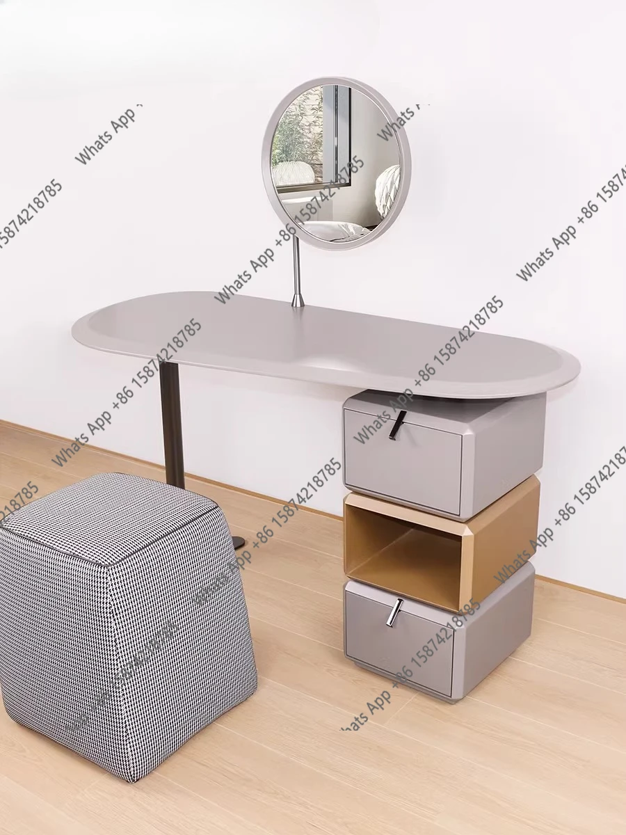 

Italian dressing table mirror dresser storage locker bedroom modern simple light luxury premium