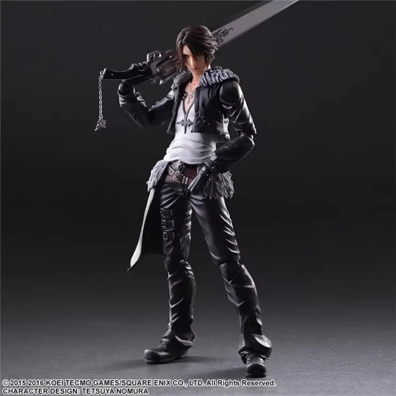 Original SQUARE ENIX PLAY ARTS Final Fantasy VIII FF8 Squall Leonhart Action Figure Active Joints Model Collectibles Gift No Box