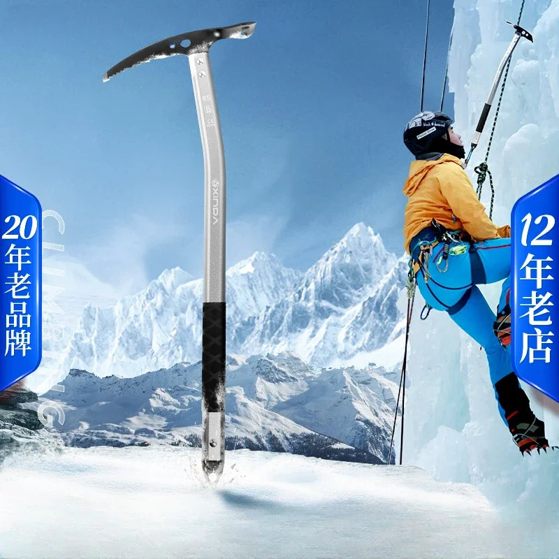 

multifunctional stainless steel big ice axe climbing ice breaking ice axe walking mountaineering pickaxe yang pickaxe