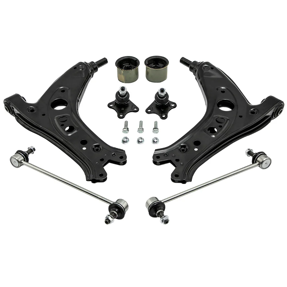 

Suspension Wishbone Control Arm Kit For VW Fox Polo 9N For Seat Ibiza 4 Skoda Fabia 6Q0407151DS2 6Q0407151DS5