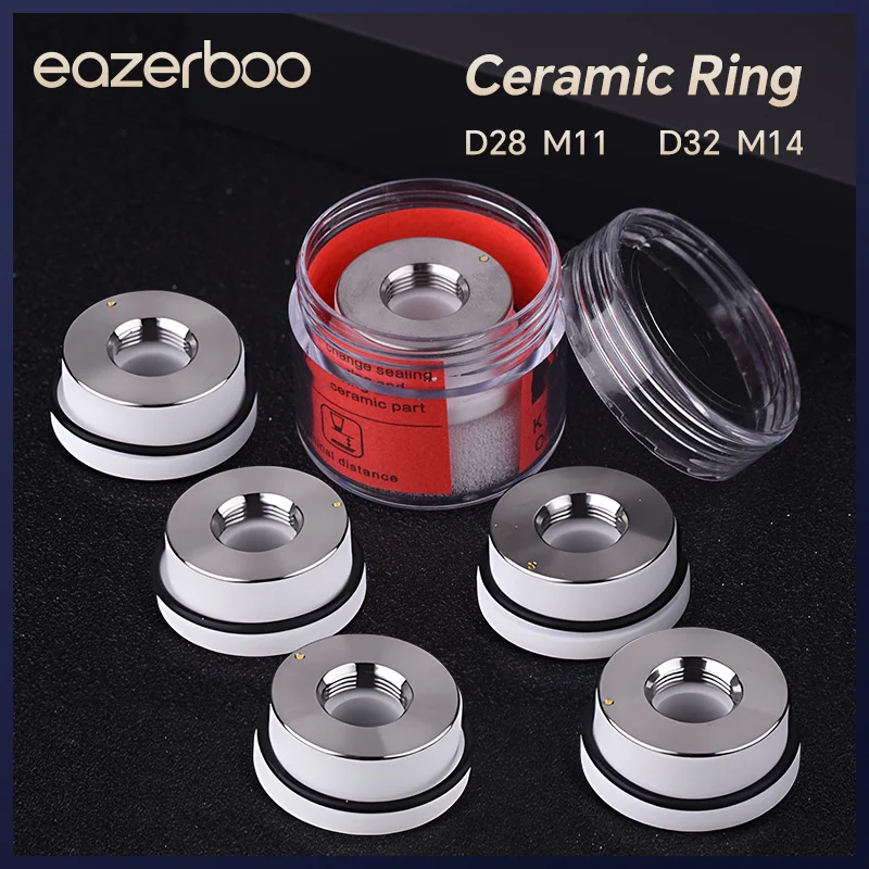 

EAZERBOO Laser Ceramic Holder Ring D28/M11 D32/M14 Raytools WSX Fiber Head Parts KT CON Procutter Lightcutter BT230 240