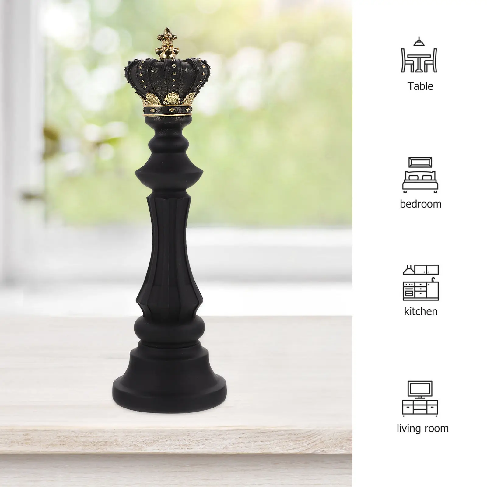 

1Pcs International Chess Decoration in Pure Color Resin Craft for Home Office Desk Bookshelf Indoor Outdoor Artistic Landscape