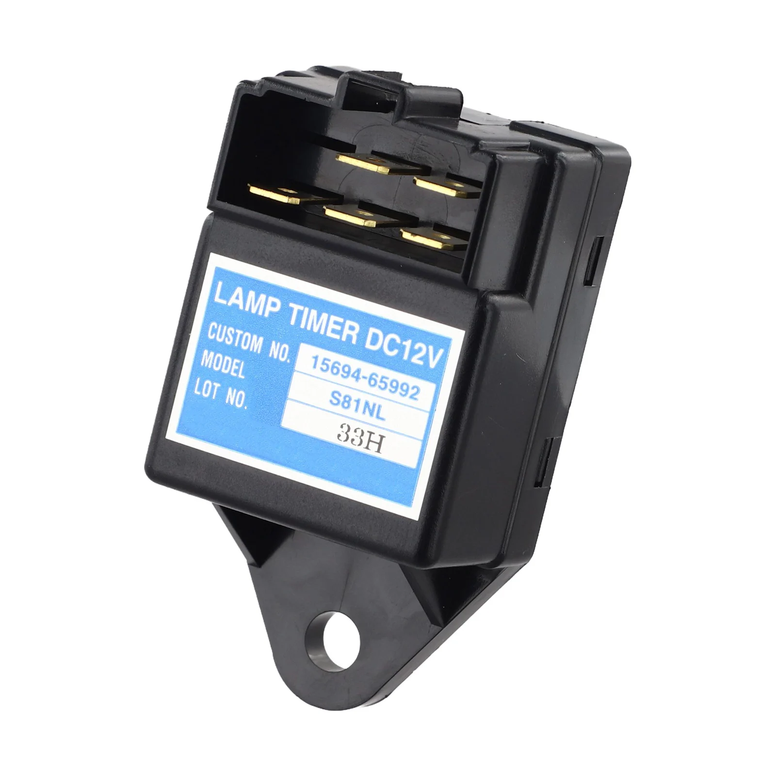 15694-65990 Glow Lamp Timer For Agricultural Use Black Threaded Interface Tool-free Replacement For Kubota Engines