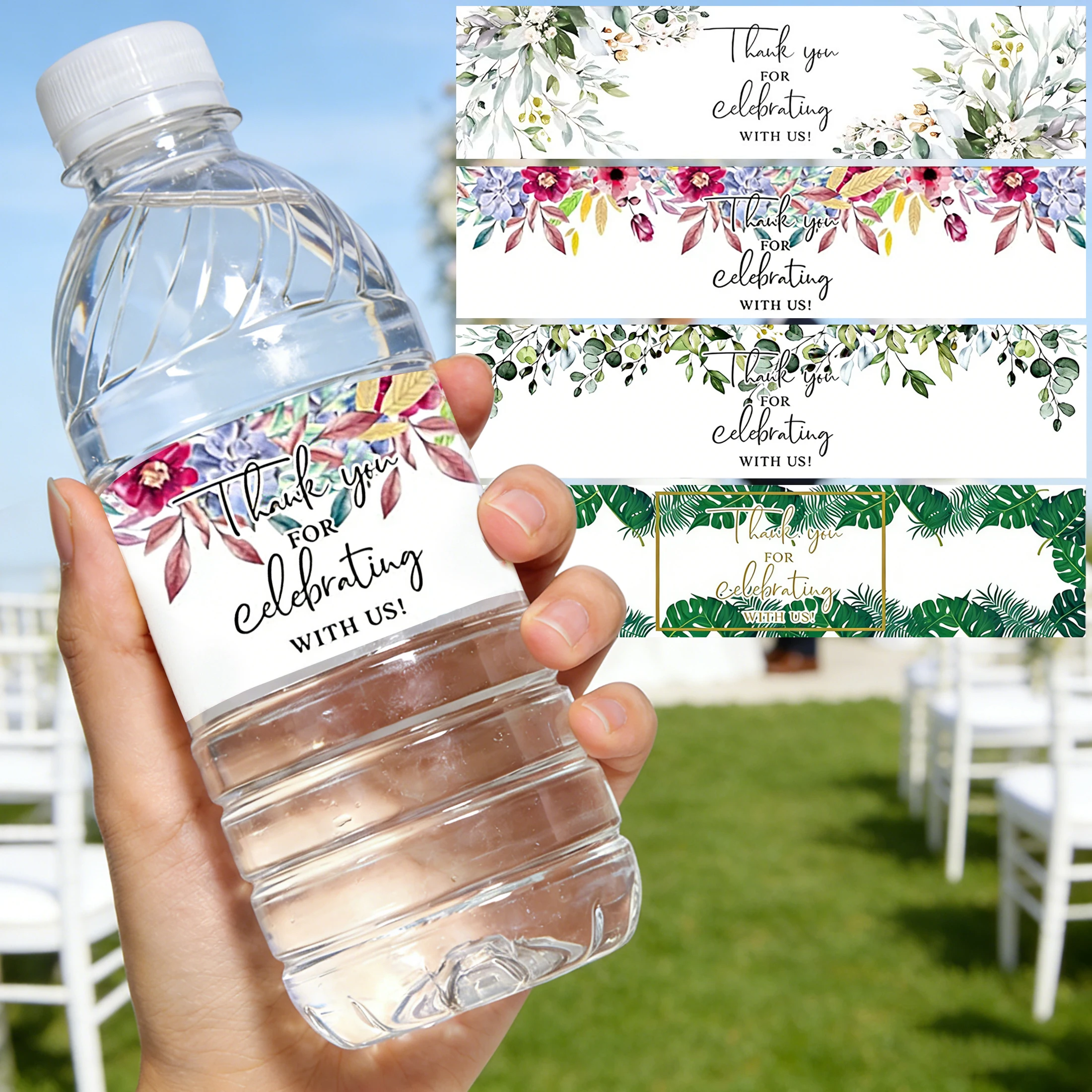 10pcs Water Bottle Labels Stic - Wedding Water Supply ulasan dan harga