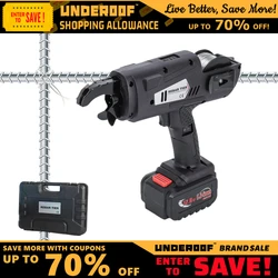 UNDEROOF-Rechargeable Handheld Steel Bar Rod Tying Gun, Automatic Rebar Tying Machine, 8-34mm, 0.3-1.34