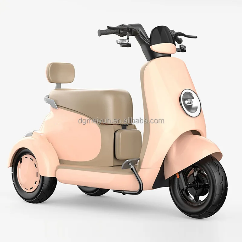 دراجة ثلاثية العجلات كهربائية للبالغين ذات جسم مفتوح معتمدة من CE للأطفال والنساء